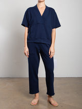 Maxine Pant in French Terry - Midnight