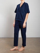 Maxine Pant in French Terry - Midnight