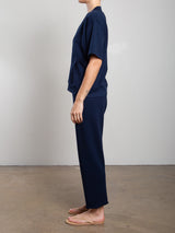 Maxine Pant in French Terry - Midnight