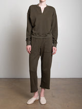 Maxine Pant in French Terry - Moss
