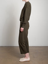 Maxine Pant in French Terry - Moss