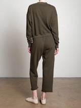 Maxine Pant in French Terry - Moss