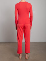 Maxine Pant in French Terry - Poppy