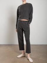 Maxine Pant in French Terry - Vintage Black