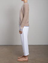 Maxine Pant in French Terry - White