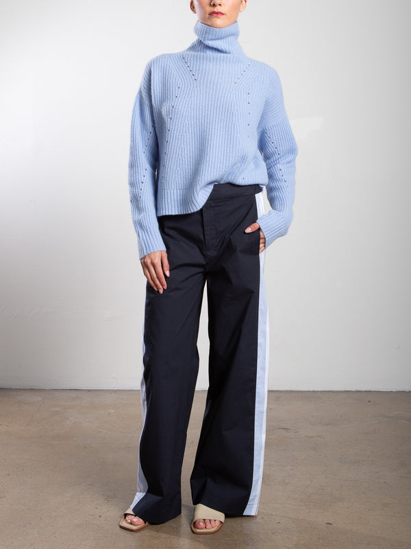 Wes Pant in Marbella Poplin - Ink