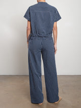 Wes Pant in Raised Stripe - Ink