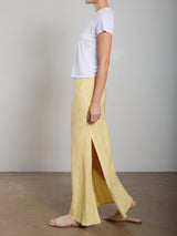 Romy Skirt in Heritage Linen - Butter