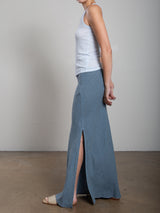 Romy Skirt in Heritage Linen - Sea