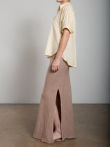 Romy Skirt in Heritage Linen - Sesame