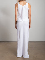 Romy Skirt in Heritage Linen - White