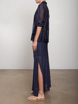Romy Skirt in Gossamer - Navy