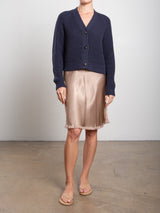 Ani Skirt in Vintage Satin - Buff
