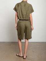 Inez Short in French Linen - Surplus