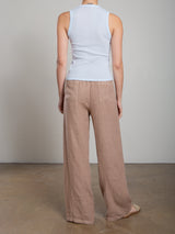Francine Pant in Heritage Linen - Sesame