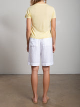 Jem Short in Heritage Linen - White