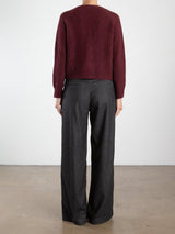 Josephine Pant in Cambridge Flannel - Charcoal