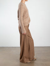 Josephine Pant in Cambridge Flannel - Saddle