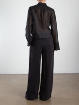 Josephine Pant in Japanese Cupro - Black