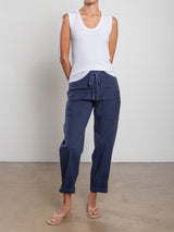 Ezra Pant in Washed Canvas - Blueberry