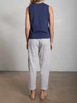 Ezra Pant in Heritage Dobby - Ivory