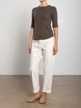 Ezra Pant in Linen Twill - Bone