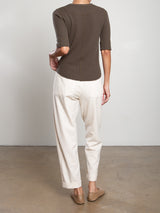 Ezra Pant in Linen Twill - Bone