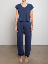Milo Sweatpant in French Terry - Blueberry