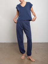 Milo Sweatpant in French Terry - Blueberry