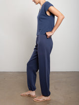 Milo Sweatpant in French Terry - Blueberry