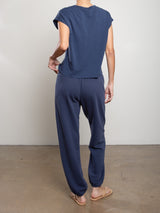 Milo Sweatpant in French Terry - Blueberry