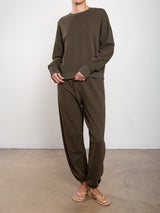 Milo Sweatpant in French Terry - Moss