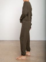 Milo Sweatpant in French Terry - Moss
