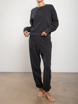 Milo Sweatpant in French Terry - Vintage Black