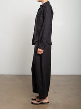 Royce Pant in French Linen - Black