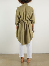 Tracy Jacket in Linen - Camp