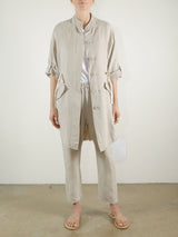 Tracy Jacket in Linen - Cement