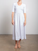 Zaina Dress in Paperweight Cotton - White