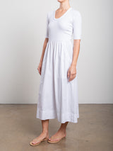 Zaina Dress in Paperweight Cotton - White
