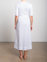 Zaina Dress in Paperweight Cotton - White