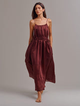 Cecelia Dress in Gossamer - Chocolate