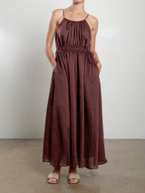 Cecelia Dress in Gossamer - Chocolate