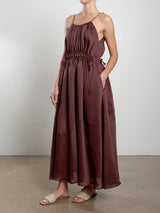 Cecelia Dress in Gossamer - Chocolate