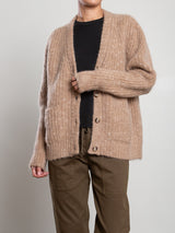 Louie Cardigan In Confetti Knitwear - Camel