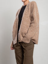 Louie Cardigan In Confetti Knitwear - Camel