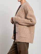 Louie Cardigan In Confetti Knitwear - Camel