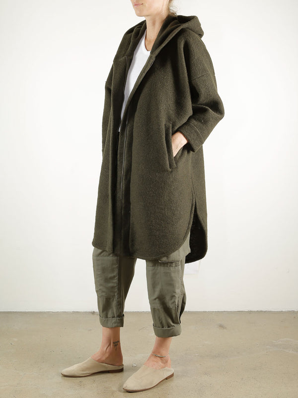 Luka Coat in Italian Wool - Loden