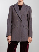 Trudi Blazer in Duke Houndstooth - Twilight