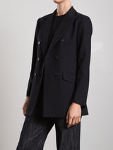 Trudi Blazer in Tropical Wool - Black