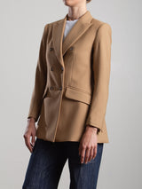 Trudi Blazer in Tropical Wool - Camel